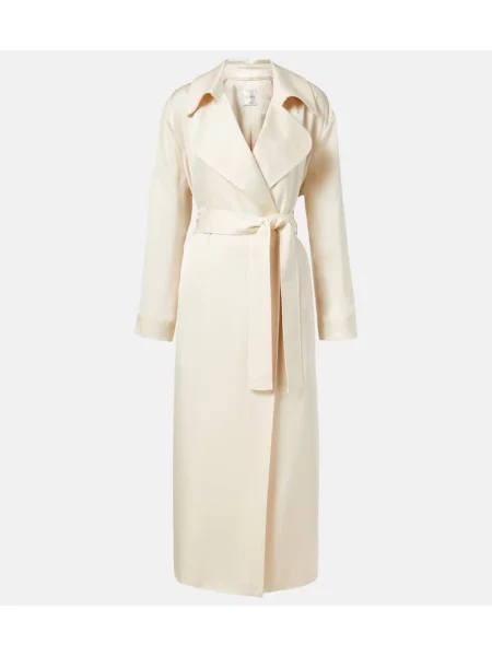 Satynowy trencz Leset beżowy