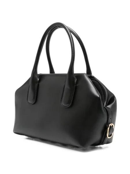 Geantă shopper Themoirè cu cataramă negru