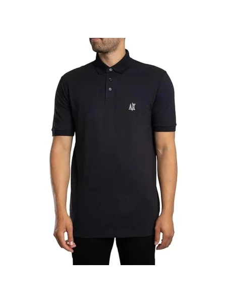 Koszulka polo Armani Exchange niebieska