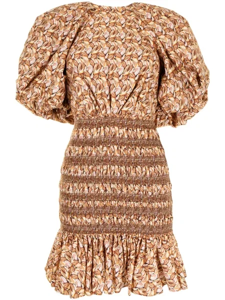 Rochie Acler cu imagine de costum maro
