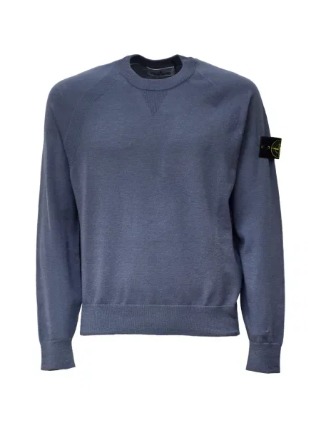 Pulover Stone Island cu strasuri albastru