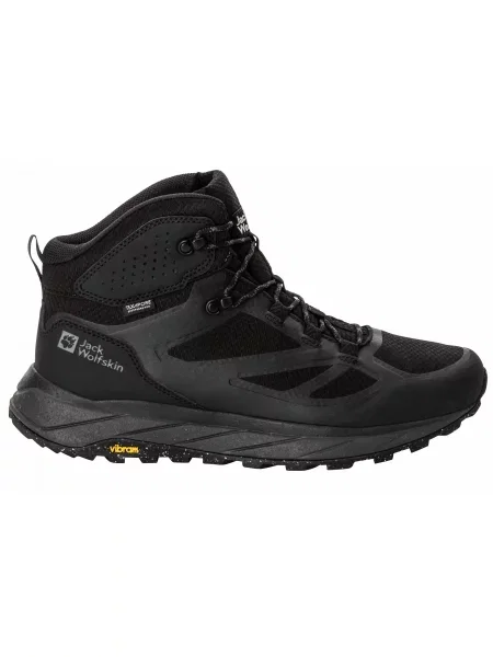 Черевики Jack Wolfskin Terraventure Texapore Mid синтетичний чорний