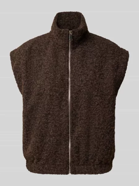 Kamizelka z pluszu o kroju regular fit Model Evelynn' Zabaione