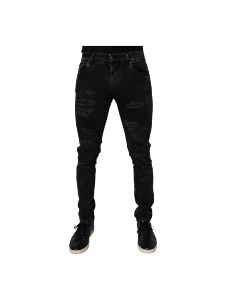 Skinny jeansy skinny Dolce And Gabbana czarne