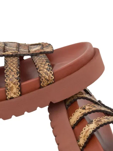 Sandale Zimmermann cu cataramă maro