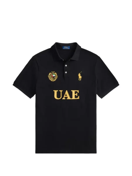 Πλεκτό polo Polo Ralph Lauren με σχέδιο με λαιμόκοψη v πράσινο