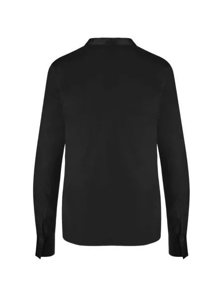 Lung top F.it cu decolteu în V negru