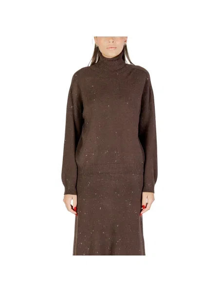 Pulover Liu Jo cu guler înalt maro