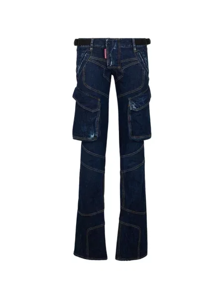 Cu centură blugi Dsquared2 albastru