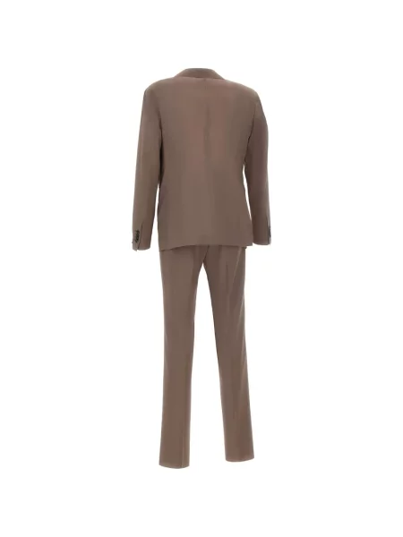 Vlněný oblek Tagliatore hnědý