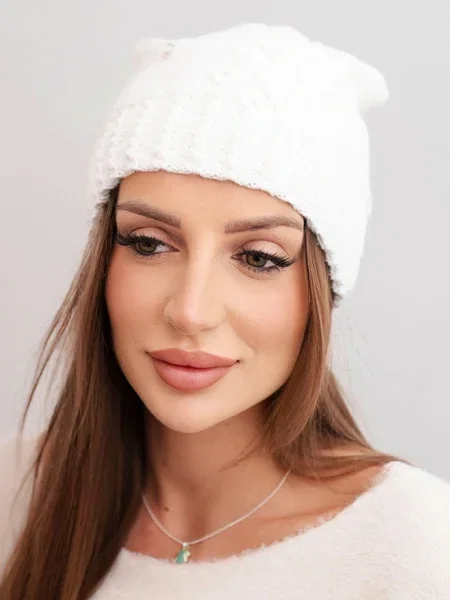 Căciulă Kesi de lână alb