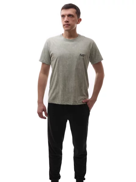 Футболка STREAM оливковий віскоза/поліестер