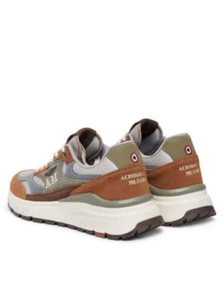 Sneakersy Aeronautica Militare hnědé