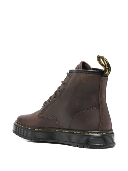Botine Dr. Martens cu șireturi din piele maro