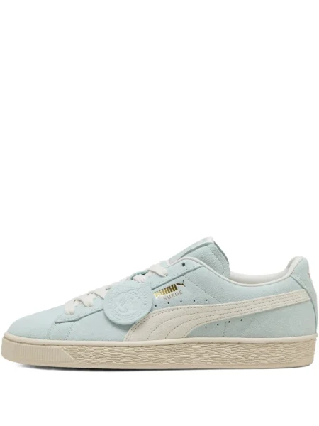 Sneakerși Puma Suede din piele de căprioară alb