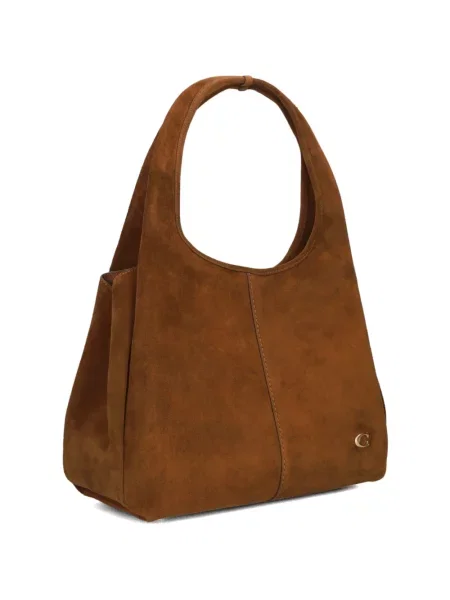 Coach torebka zamszowa Lana brązowy