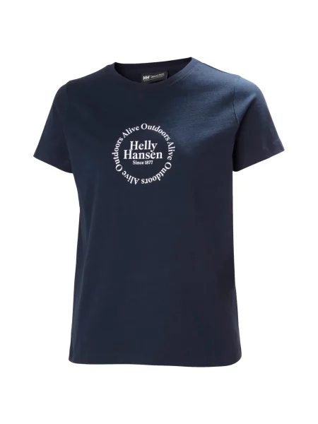 Koszulka Helly Hansen Core Graphic niebieska
