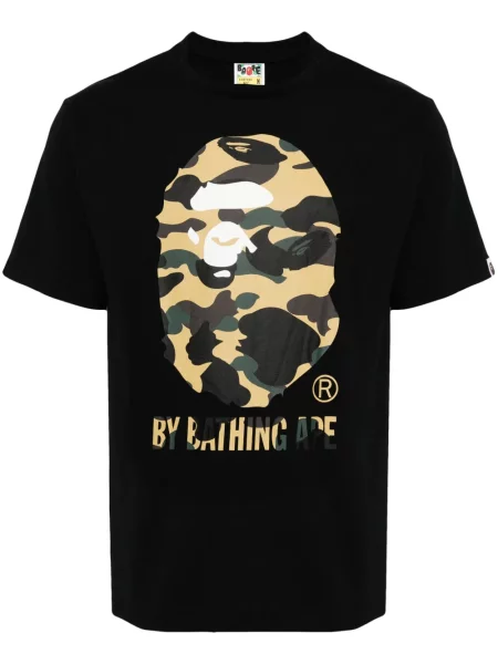 Tricou A Bathing Ape® cu imagine negru