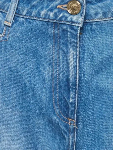 Blugi cu picior larg Elisabetta Franchi albastru