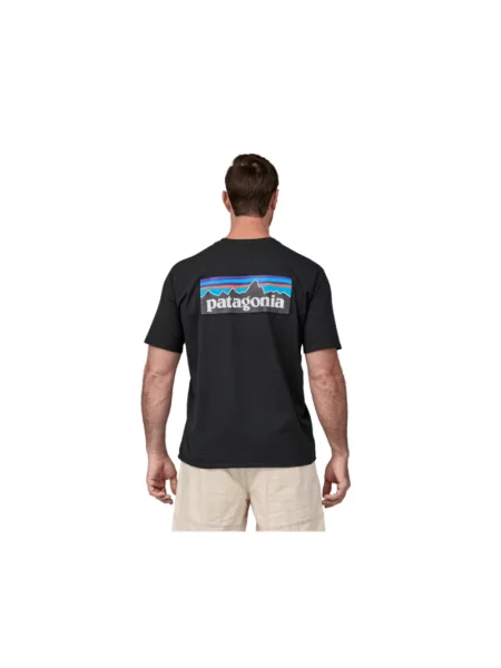 Koszulka sportowa Patagonia z logo czarna