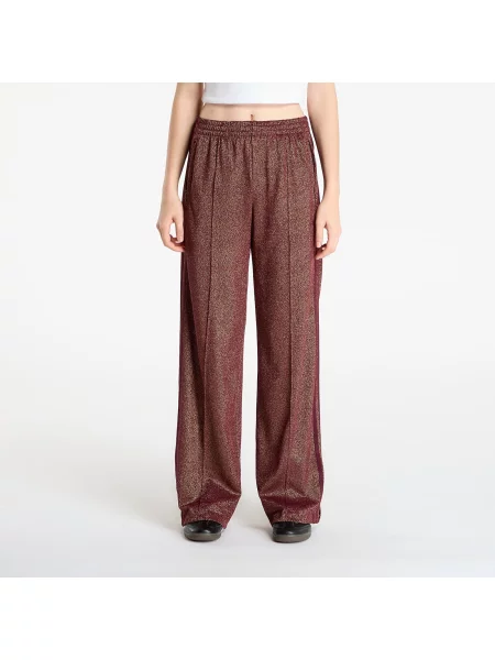 Spodnie dresowe adidas Lurex Fb Track Pants Maroon/ Gold Metallic M bordowe