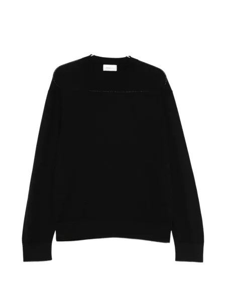 Lung pulover Diana Studio cu decolteu rotund negru