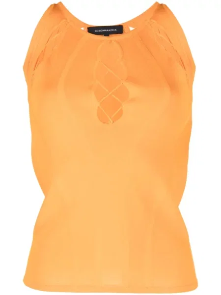 Top Bcbg Max Azria din dantelă portocaliu
