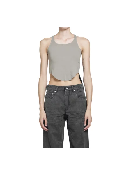 Top Rick Owens o skróconej długości szary