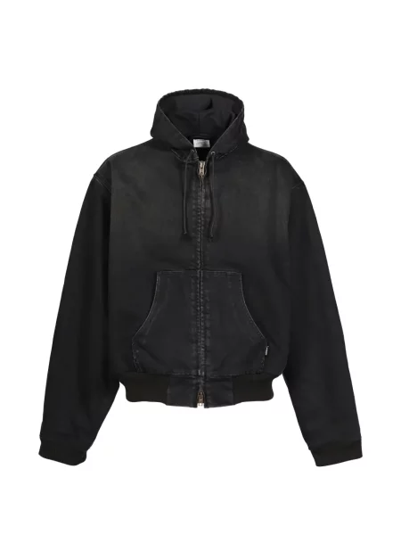 Geacă de blugi Vetements cu glugă negru