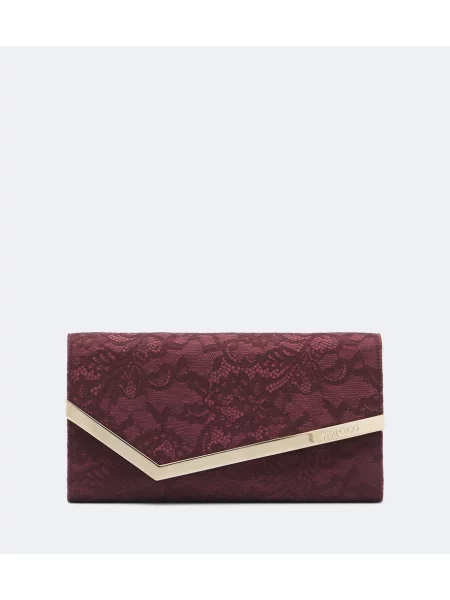 Geantă plic Jimmy Choo din dantelă