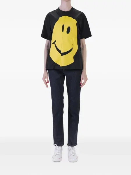 Tricou Moschino asimetric negru
