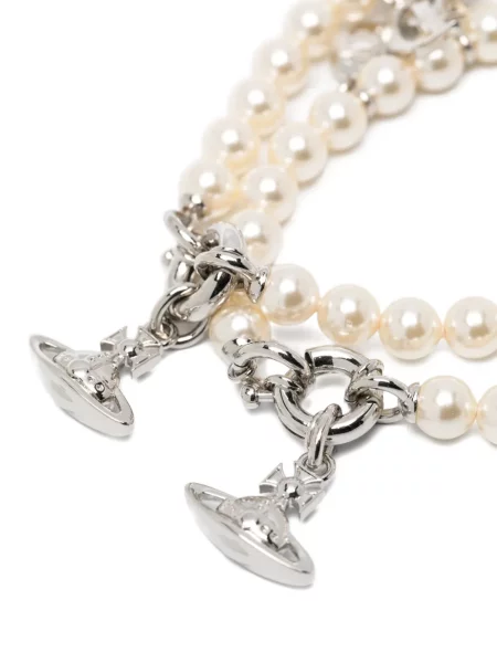 Pandantiv Vivienne Westwood cu perle argintiu