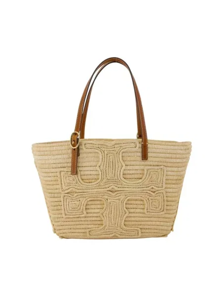 Torebka Tory Burch skórzana beżowa