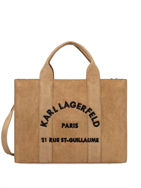 Geantă shopper Karl Lagerfeld cu broderie