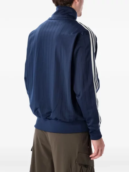 Geacă Adidas alergare din piele de căprioară roz