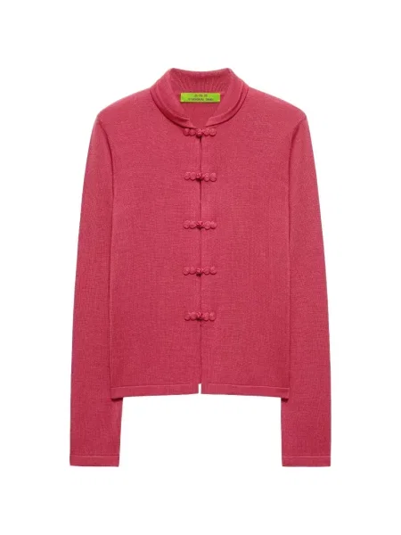 Cardigan Shanghai Tang de mătase roz