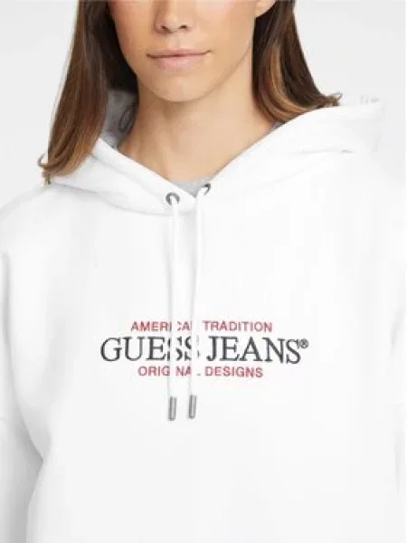 Guess Jeans Mikina bílá