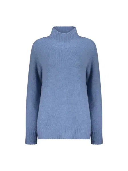 Sweter Moorer z kaszmiru niebieski