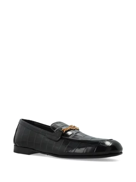 Pantofi loafer Versace din piele negru