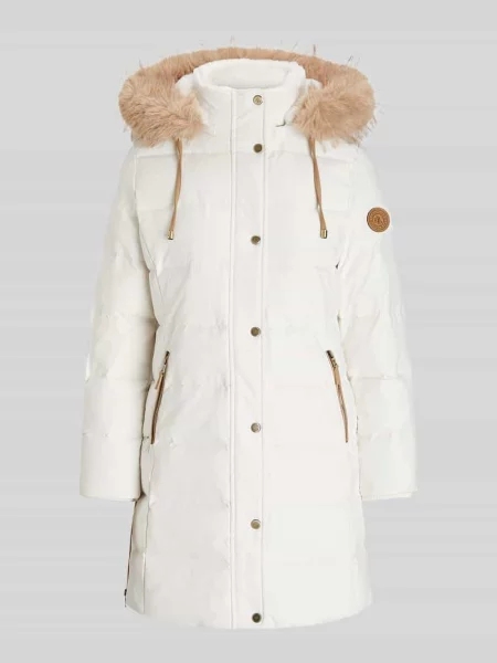 Kurtka puchowa Lauren Ralph Lauren ze sztucznego futra