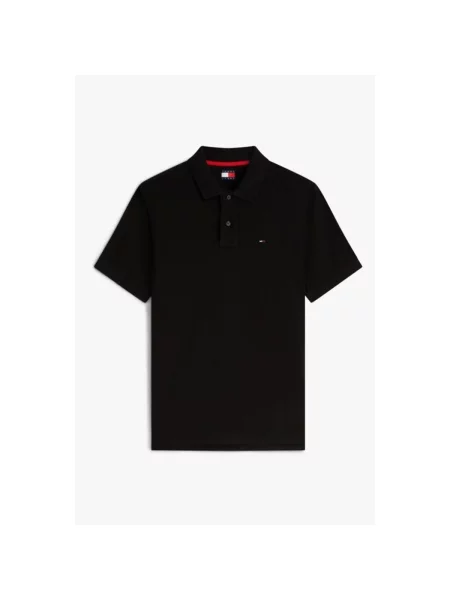 Tommy Jeans Tricou polo negru