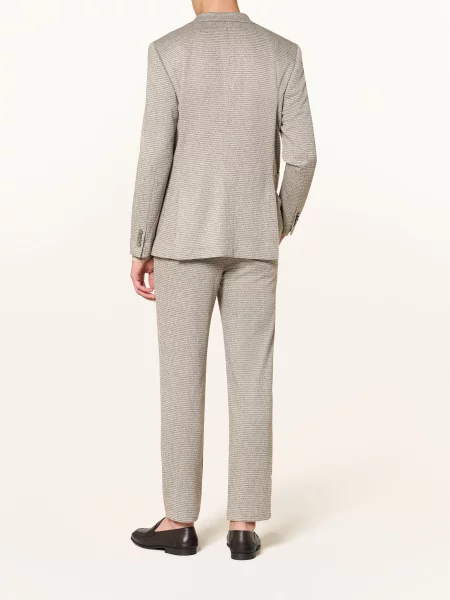 Paul Oblekové Sako Extra Slim Fit Z Žerzeje taupe