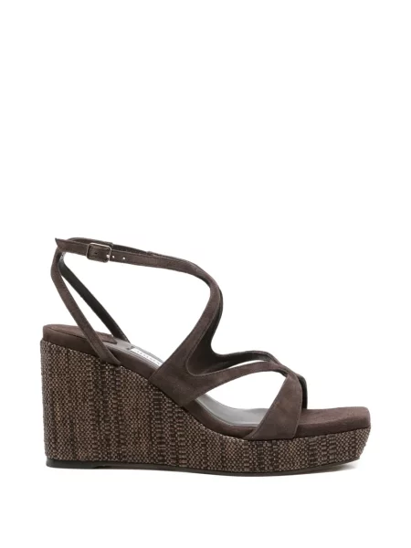 Sandale Jimmy Choo cu pană maro