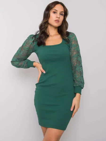 Rochie Fashionhunters de costum verde