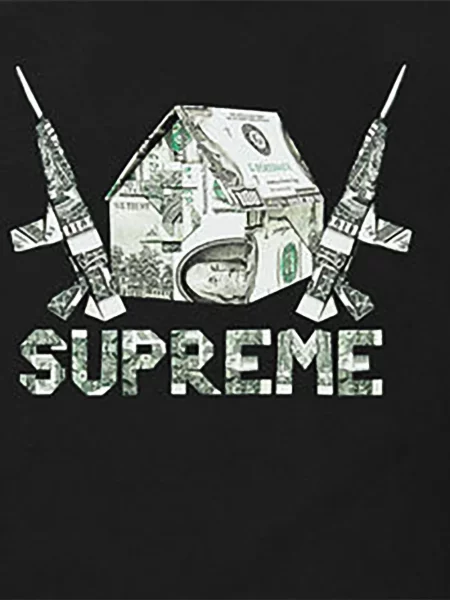Tricou Supreme cu imagine negru