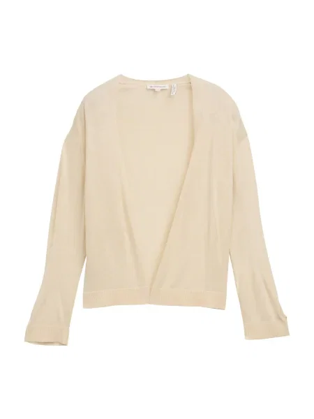 TOM TAILOR Geacă tricotată fildeş