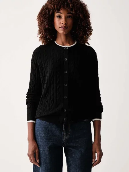 Silvian Heach cardigan pentru femei cu lână KORLIN negru