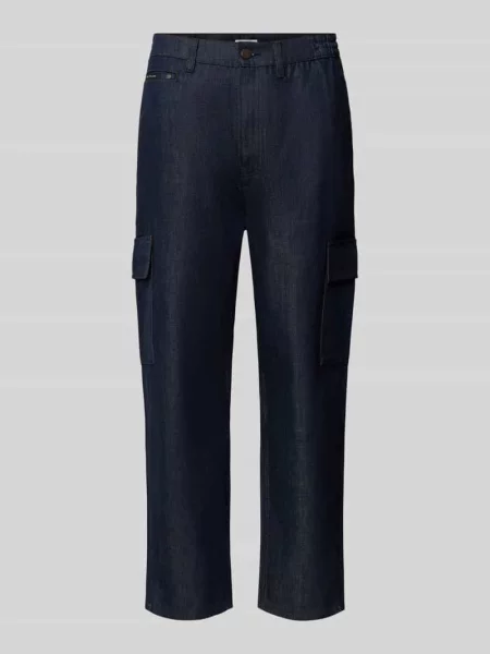 Dżinsy o kroju tapered fit z mieszanka bawełny i lyocellu model Isak' Marc O'polo Denim niebieski