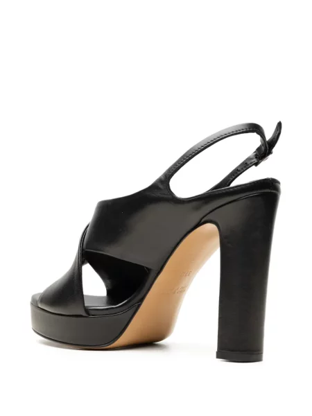 Sandale Chuckies cu platformă cu bretele negru