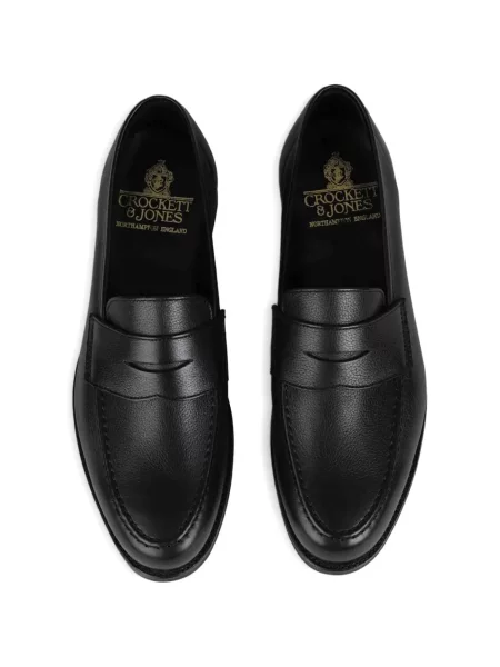 Кожени лоуфъри Crockett & Jones черно